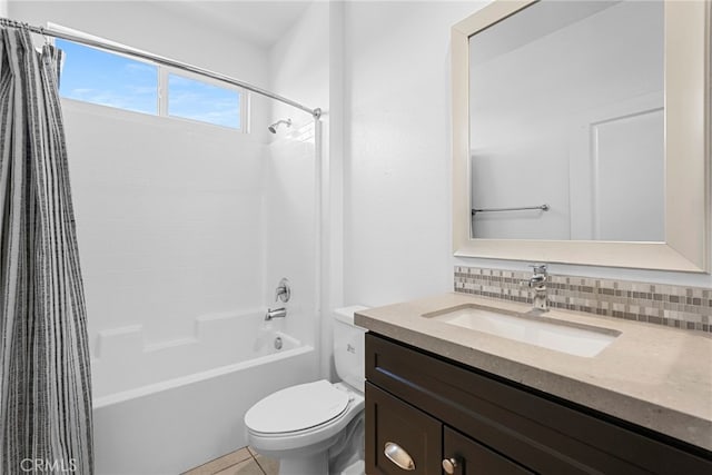 7600 N Courage Way, Van Nuys, CA 91405 - full bath with shower / bath combo, vanity, and backsplash