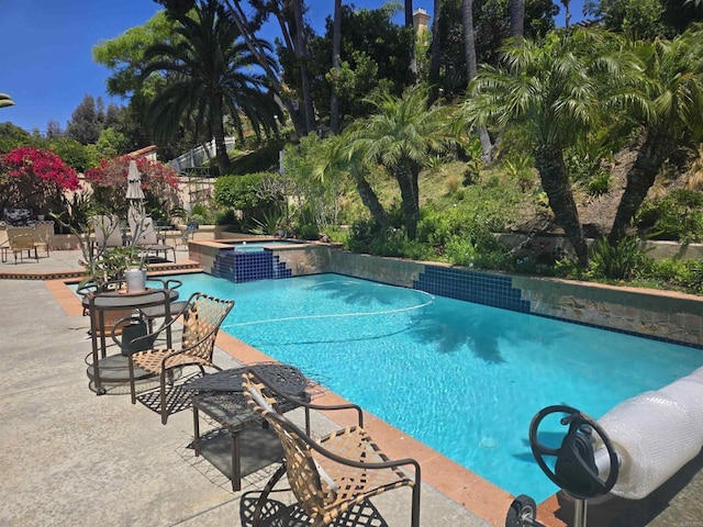 4970 Beauchamp Ct, San Diego, CA 92130 - view of pool with a patio area and a pool with connected hot tub