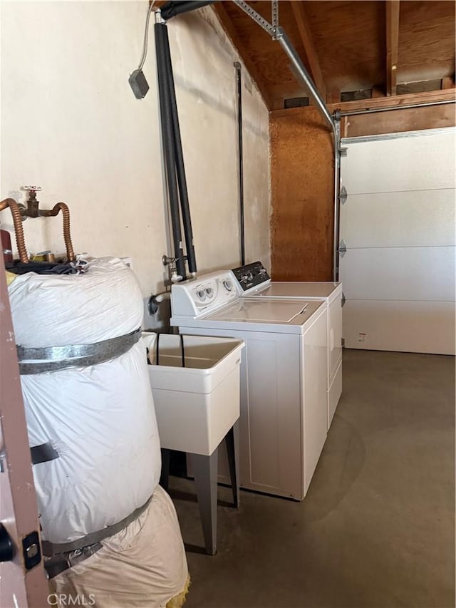 7395 Sage Ave, Yucca Valley, CA 92284 - laundry room with separate washer and dryer
