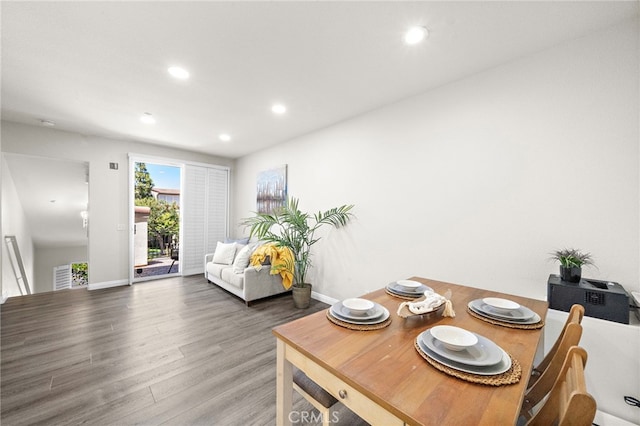 811 Larkridge, Irvine, CA 92618 - dining area featuring wood finished floors and recessed lighting
