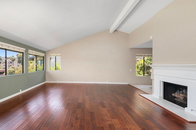 5983 Gaines St, San Diego, CA 92110 - unfurnished living room featuring a fireplace with raised hearth and wood finished floors