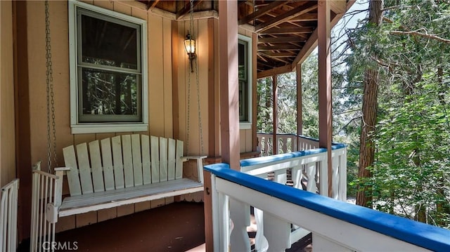 24083 Cresta Dr, Crestline, CA 92325 - view of balcony
