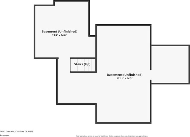24083 Cresta Dr, Crestline, CA 92325 - view of floor plan / room layout