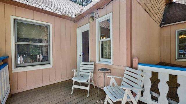 24083 Cresta Dr, Crestline, CA 92325 - view of wooden terrace