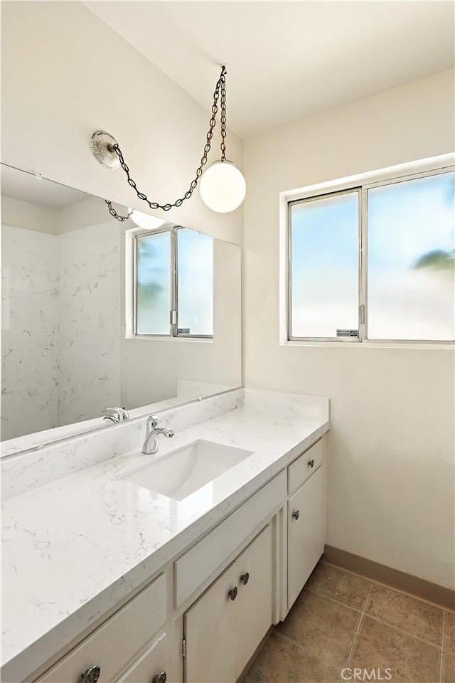 457 Brian Ct, Merced, CA 95348 - bathroom featuring vanity and tile patterned flooring