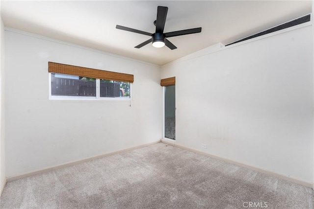 14137 Viburnum Dr, Whittier, CA 90604 - spare room featuring carpet and ceiling fan