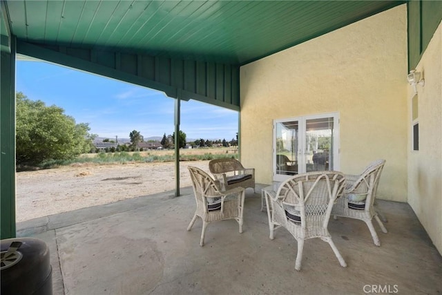 28201 Stallion Springs Dr, Tehachapi, CA 93561 - view of patio featuring french doors