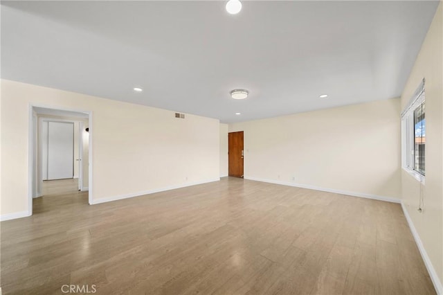 1524 Acacia Unit 5, Alhambra, CA 91801 - spare room featuring light wood-type flooring and recessed lighting