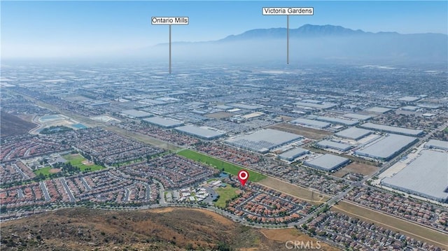 15965 Peach Tree Ln, Fontana, CA 92337 - aerial view of a mountainous background