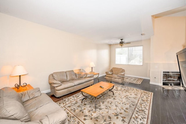 27625 Primrose Ln, Castaic, CA 91384 - living area with ceiling fan and wood finished floors