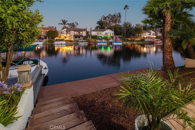 22627 Lakeside Ln, Lake Forest, CA 92630 - dock area featuring a water view and a residential view