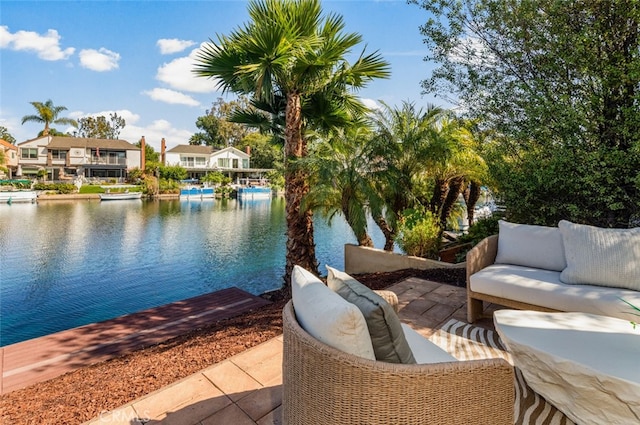 22627 Lakeside Ln, Lake Forest, CA 92630 - view of patio featuring a water view and an outdoor hangout area