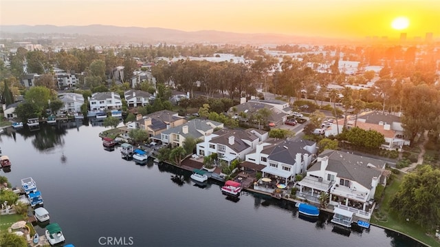 22627 Lakeside Ln, Lake Forest, CA 92630 - aerial perspective of suburban area with a water and mountain view