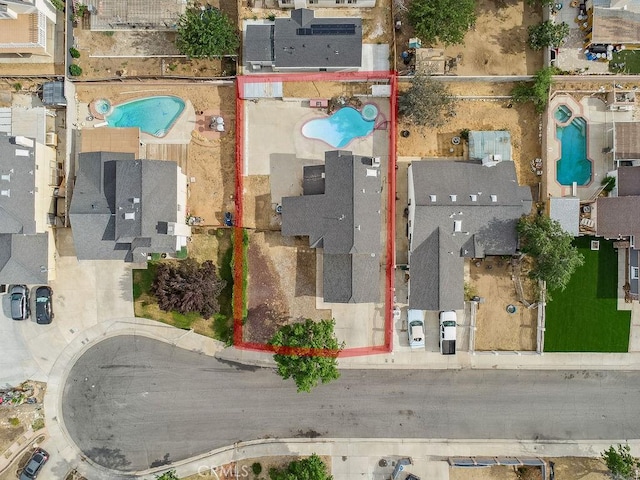 2134 Moonlight Ct, Palmdale, CA 93550 - view of property location featuring a pool and property parcel outlined