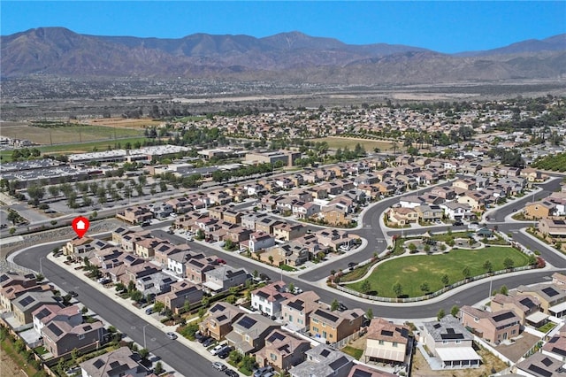 1768 Camellia Ln, Redlands, CA 92374 - aerial view of property and surrounding area featuring nearby suburban area and mountains