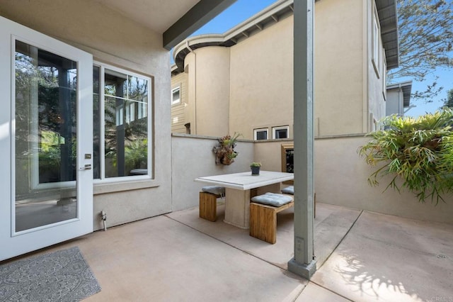 834 S Cedros, Solana Beach, CA 92075 - view of patio with outdoor dining area