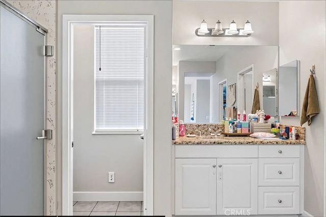 15530 Bonsai Way, Tustin, CA 92782 - bathroom featuring vanity and tile patterned floors