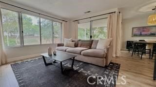 22215 Caminito Vino, Laguna Hills, CA 92653 - living room with plenty of natural light and wood finished floors