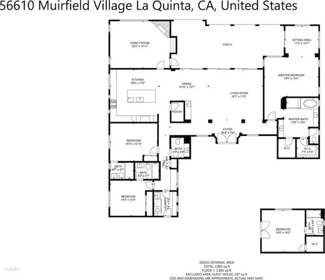 56610 Muirfield Ln, Quinta, CA 92253 - view of floor plan / room layout