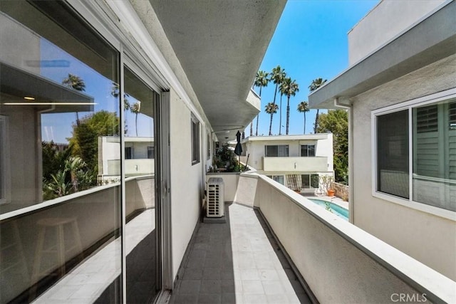 1411 N Hayworth Ave Unit 15, West Hollywood, CA 90046 - balcony with view of pool area