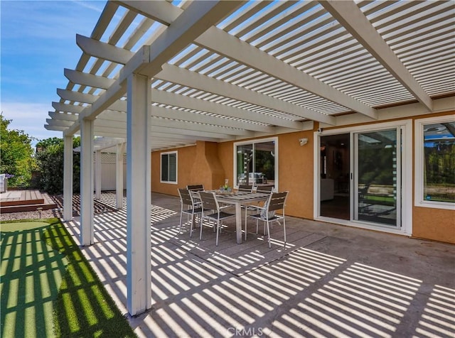 22182 Platino, Mission Viejo, CA 92691 - view of patio / terrace featuring a pergola and outdoor dining area