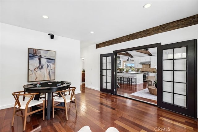 10255 Overhill Dr, Santa Ana, CA 92705 - dining room featuring wood finished floors and recessed lighting