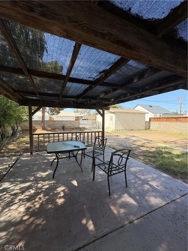 927 E Murphy, Blythe, CA 92225 - view of patio / terrace featuring an outdoor structure