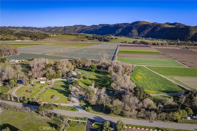 2166 Lopez Dr, Arroyo Grande, CA 93420 - aerial view of property's location featuring rural landscape and a mountainous background