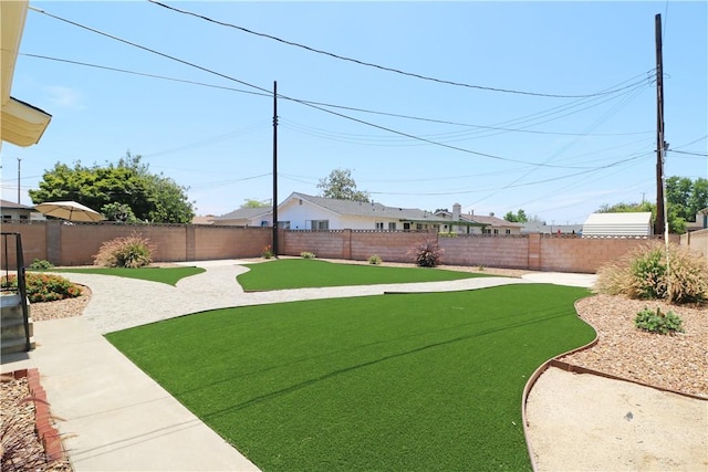 1116 N Center St, Orange, CA 92867 - fenced backyard with a putting area