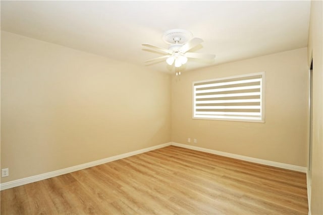 1116 N Center St, Orange, CA 92867 - spare room with light wood-style flooring and a ceiling fan