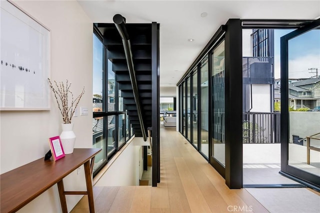 2821 Alma Ave, Manhattan Beach, CA 90266 - hall with wood finished floors