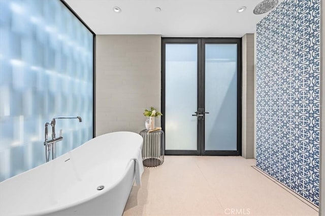 2821 Alma Ave, Manhattan Beach, CA 90266 - full bath with a freestanding bath and recessed lighting
