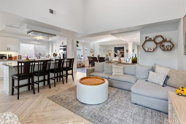 1174 Kingston St, Costa Mesa, CA 92626 - living area with recessed lighting