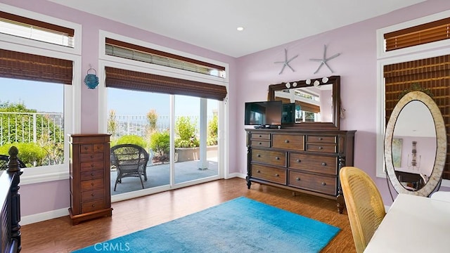 24965 Seagate, Dana Point, CA 92629 - home office with wood finished floors and recessed lighting