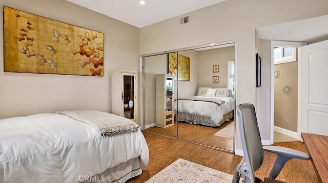 24965 Seagate, Dana Point, CA 92629 - bedroom with wood finished floors, a closet, and recessed lighting
