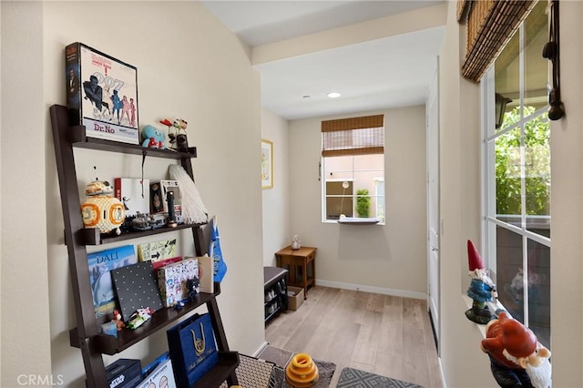 1152 Newberry Ln, Claremont, CA 91711 - corridor with wood finished floors, plenty of natural light, and recessed lighting