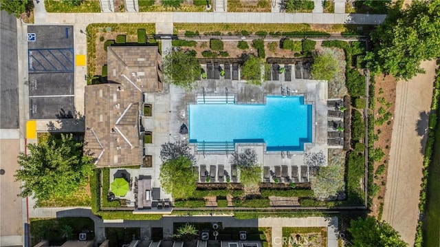 1152 Newberry Ln, Claremont, CA 91711 - aerial view of a pool