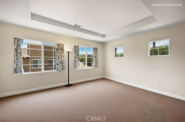 1152 Newberry Ln, Claremont, CA 91711 - carpeted empty room with a tray ceiling and healthy amount of natural light
