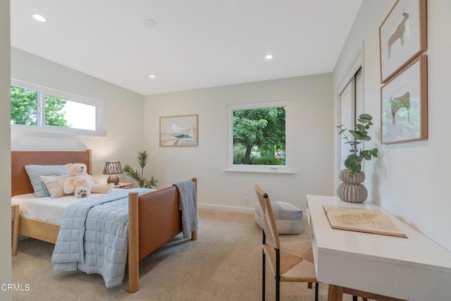 455 E Laurel Ave, Sierra Madre, CA 91024 - carpeted bedroom with recessed lighting and baseboards
