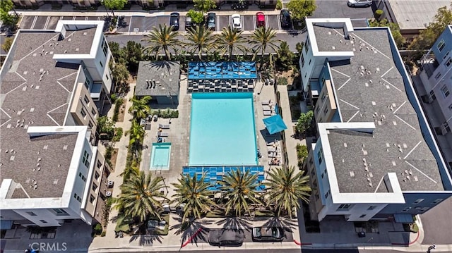 253 Steely, Irvine, CA 92614 - aerial view of a pool area