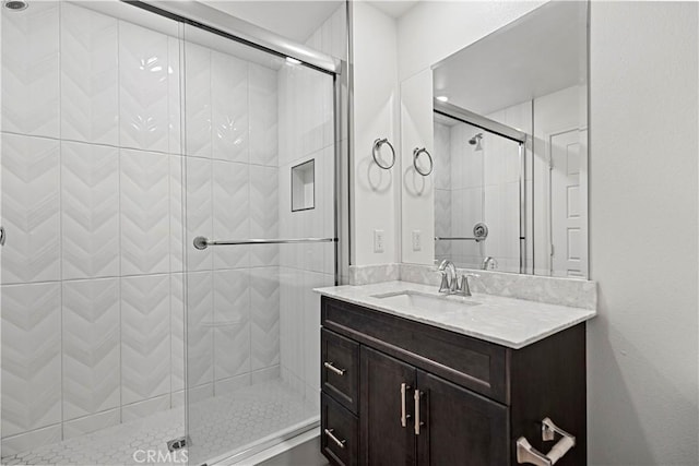 253 Steely, Irvine, CA 92614 - full bathroom featuring vanity and a stall shower