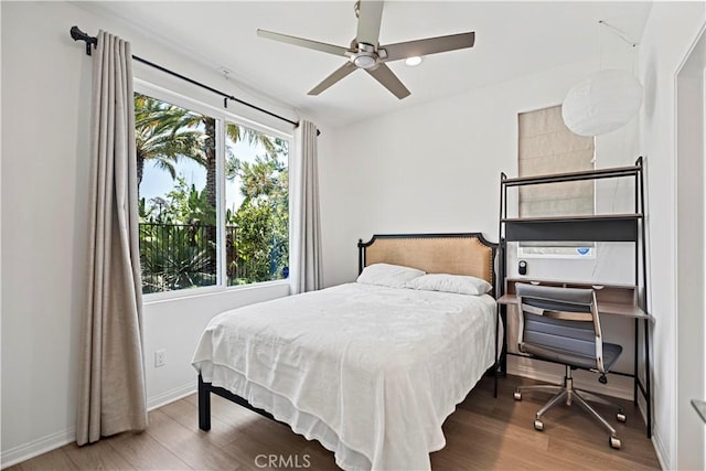 253 Steely, Irvine, CA 92614 - bedroom with wood finished floors and a ceiling fan