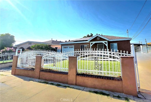 12157 Nava St, Norwalk, CA 90650 - view of front facade with a fenced front yard and stucco siding