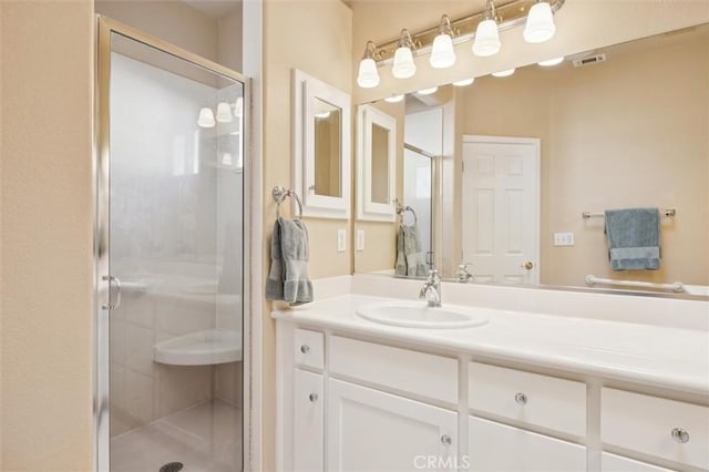 1432 Blackberry Ave, Arroyo Grande, CA 93420 - bathroom featuring vanity and a stall shower
