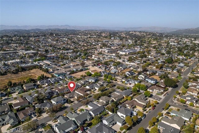 1432 Blackberry Ave, Arroyo Grande, CA 93420 - aerial view of property and surrounding area featuring mountains and nearby suburban area