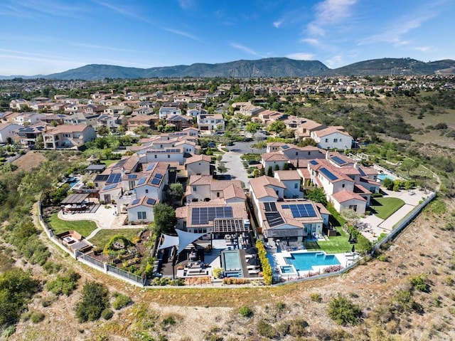 15614 S Chevy Chase, San Diego, CA 92127 - aerial view of residential area featuring a mountain backdrop