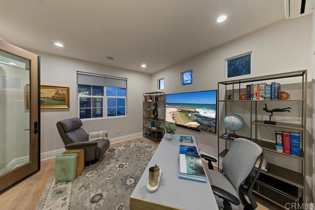 15614 S Chevy Chase, San Diego, CA 92127 - home office with wood finished floors and recessed lighting