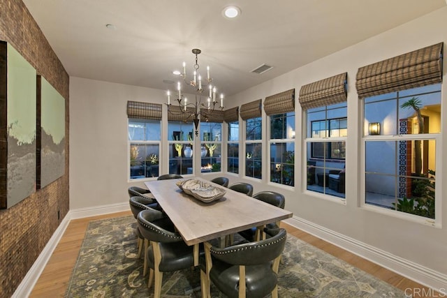 15614 S Chevy Chase, San Diego, CA 92127 - dining room with a chandelier, recessed lighting, and wood finished floors