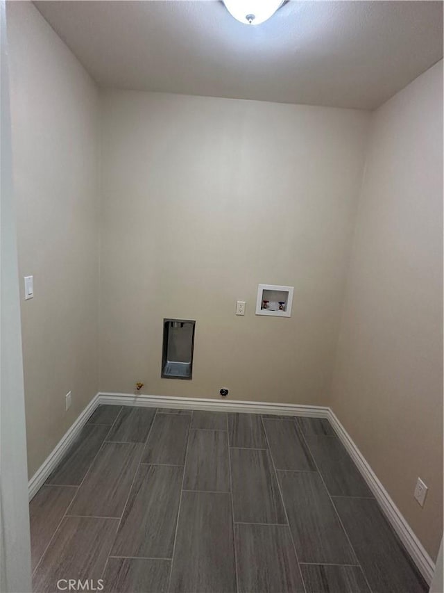 841 W 17th St, San Bernardino, CA 92405 - washroom featuring hookup for a washing machine, gas dryer hookup, and wood tiled floors