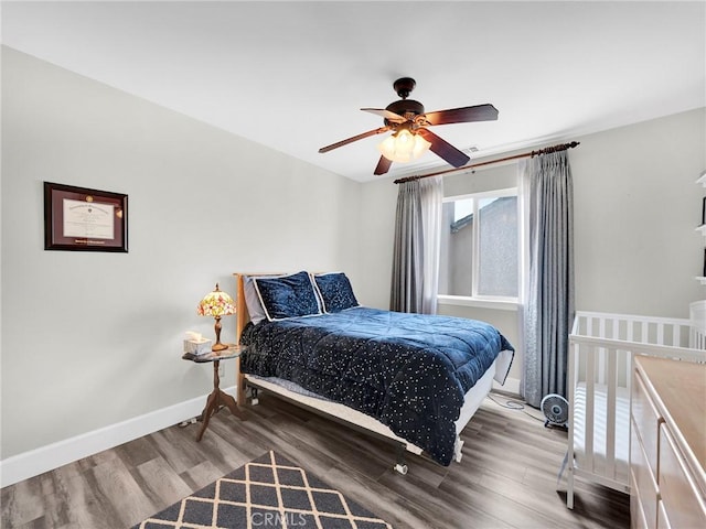 13906 Lexicon Ave, Sylmar, CA 91342 - bedroom featuring wood finished floors and a ceiling fan